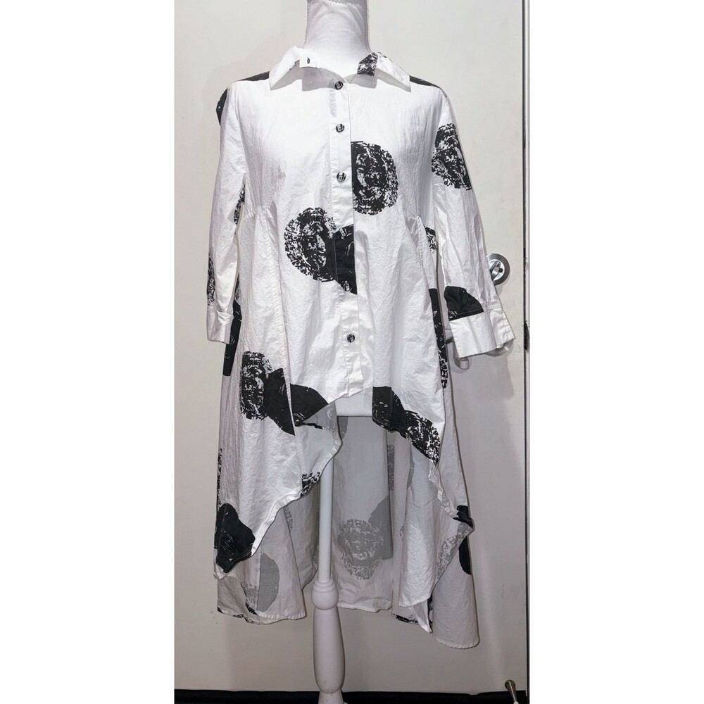 Patrizia Luca Milano Dot Print High Low blouse Women’s Medium
